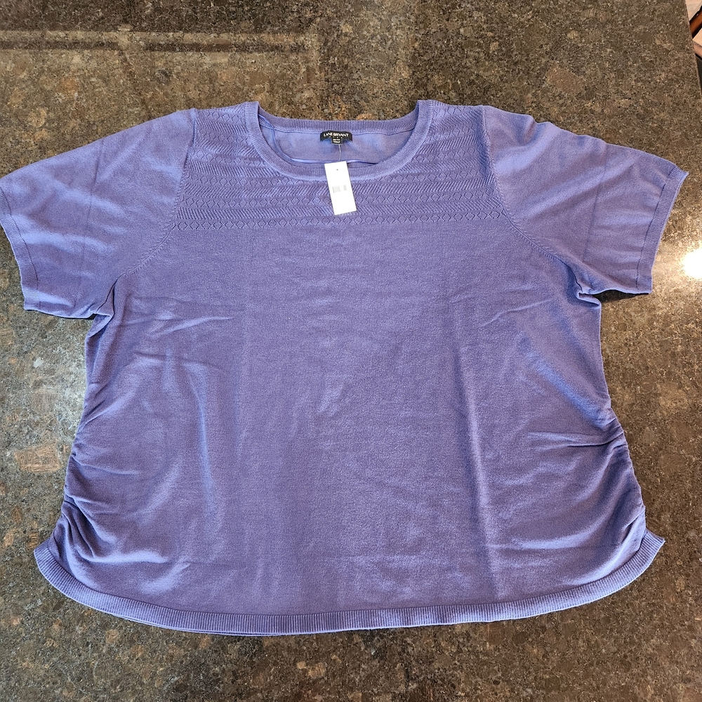 Lane Bryant Blue Short Sleeve Top